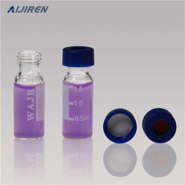 HPLC GC vials silanized borosil